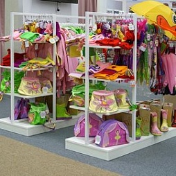 Островные павильоны для магазинов детской одежды